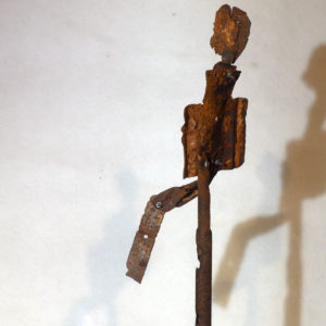 Antonio Panzuto - sculture Ruggini - Figura danzante 4 - Rusty sculpture Dancing figure